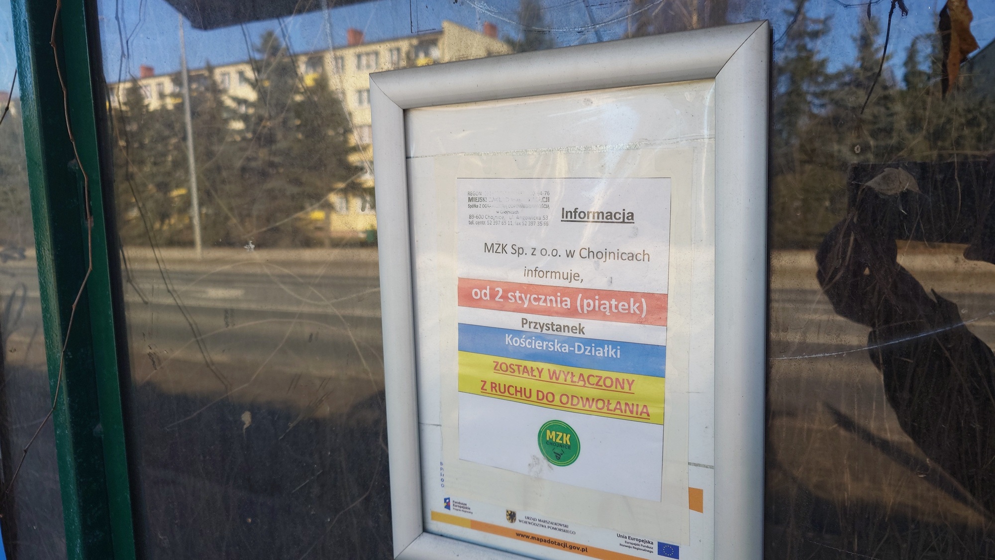 Nieczynne wiaty MZK przy Kościerskiej i Ks. Pomorskich